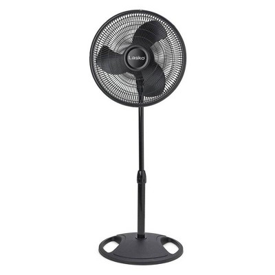 Lasko 2520 16 Inch 3-Speed Quiet Adjustable Tilting Wide-Area Oscillating Standing Pedestal Fan for Bedroom, Kitchen, Home, and Office, Black