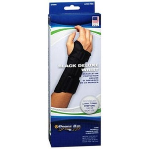 Sport Aid Deluxe Wrist Brace Right Large Black - 1 of 3