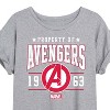 Women's - Marvel - Avengers Property Of Oversized Graphic T-Shirt - 2 of 4