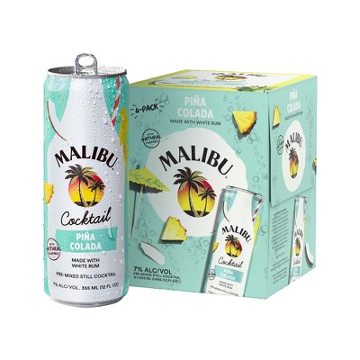 Malibu Pina Colada 4pk/355ml Cans