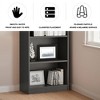 Lirago,Adjustable 5-Shelf Wooden Bookcase-Freestanding Home Office & Living Room Storage,Black - 4 of 4