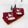 John Ritzenthaler Co. 100% Cotton Kitchen Towels Skating Deer Absorbent Dish Towels for Drying & Cleaning Soft & Durable (Set of 2) - 4 of 4