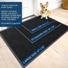 Front Door Indoor Outdoor Entrance Waterproof Heavy Duty Doormat Fade Resistant Low Profile Easy Clean Black 35x23 Mat - 2 of 4