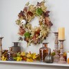 Northlight Green Pumpkins and Straw Artificial Fall Harvest Wreath - 24 inch, Unlit - 2 of 3
