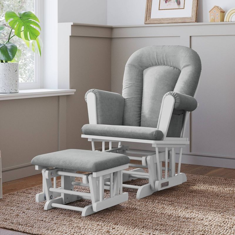 Child Craft Forever Eclectic Tranquil Glider and Ottoman, 2 of 9