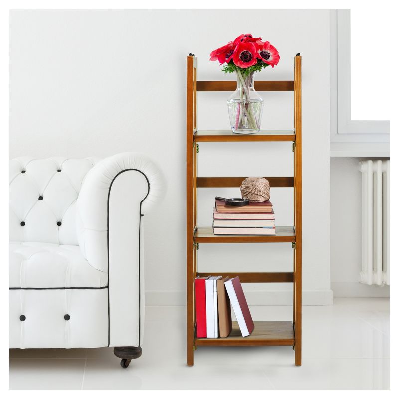 38" 3 Tier Folding Bookshelf - Flora Home, 6 of 10