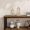 Entryway Table, with Storage, 3 Tier Wood Sofa Table for Living Room, Couch Table, Hallway Table for Foyer, Entryway Furniture - 4 of 4