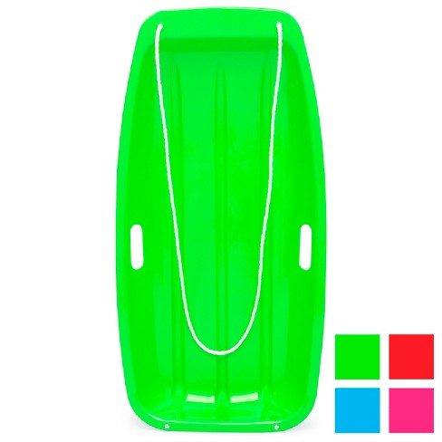 Best Choice Products 35in Kids Outdoor Plastic Sport Toboggan Winter Snow Sled Board w/ Pull Rope, 2 Handles - image 1 of 4