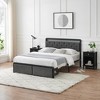 Night Stands  Wood End Table with Storage Drawer and Shelf - 4 of 4