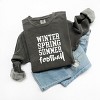 Simply Sage Market Winter Spring Summer Football Garment Dyed Sweatshirt - 3 of 4