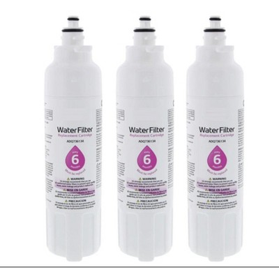 Dan's Originals LT800P 3-Pack Genuine Refrigerator Water Filters - ADQ75795104 for LG