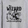 Men's - Wizard of Oz - The Wizard Will Fix Everything Long Sleeve Graphic T-Shirt - 2 of 4