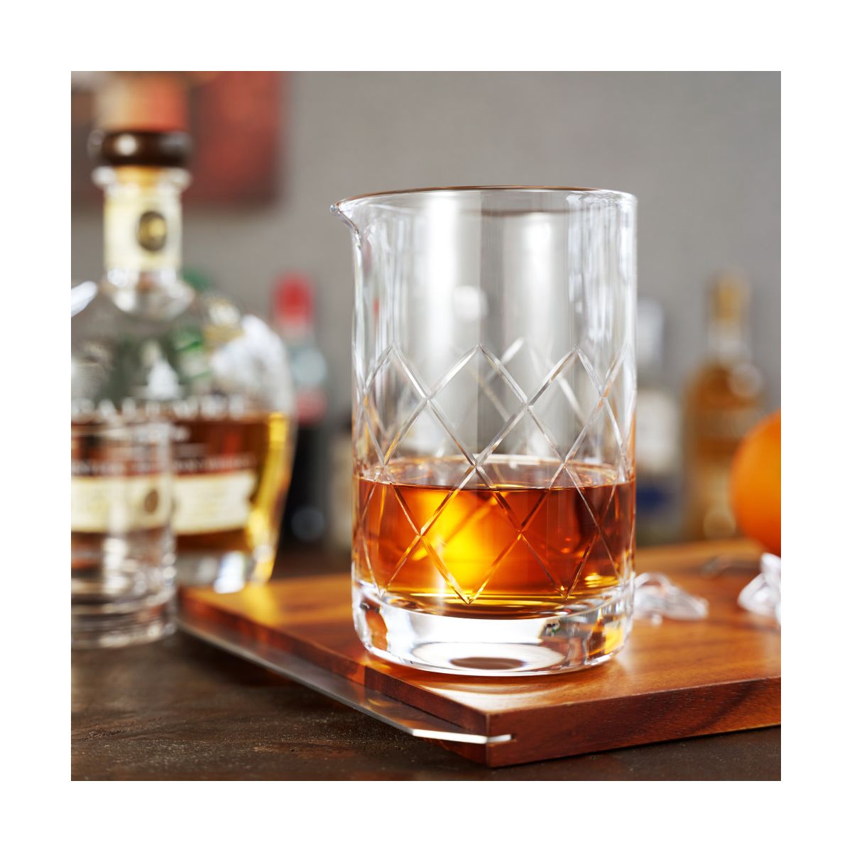 Viski Cocktail Mixing Glass, Crystal Pitcher,Clear - thumbnail 8