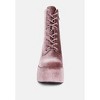 Ashcan High Platform Velvet Ankle Boots Women - 3 of 4