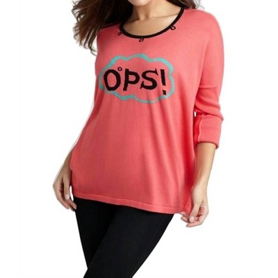 Women's Word Cloud Graphic Sweater - ANGEL