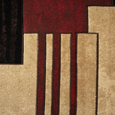 Home Dynamix Mason Contemporary Geometric Area Rug, Brown/Red, 7'10"x10'6"