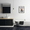Stupell Industries Bubble Bath Highland Cow Black Framed Floater Canvas Wall Art - 2 of 4