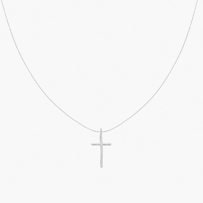 Bearfruit Jewelry Sterling Silver 18K Gold Plated Ariel Cross Necklace