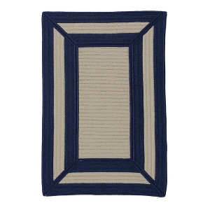 Colonial Mills Afra Braided Rug, Navy 42"x66", Rectangle Shape - 1 of 4
