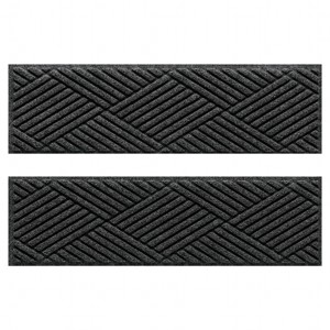 WaterHog 8.5"x30" Set of 4 Diamonds Indoor/Outdoor Stair Treads Door Mats - 1 of 4