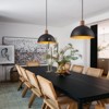 LLHZSY Black Mini Pendant Light 11" Wide Modern Bowl Fixture for Kitchen Island Dining Room - 4 of 4