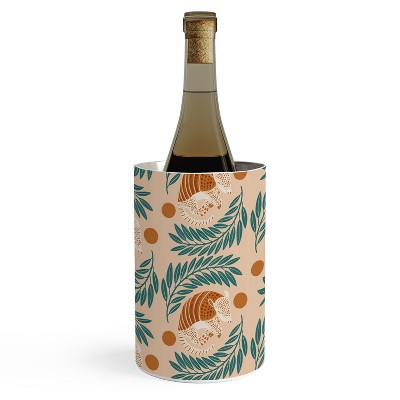 Jessica Molina Sleepy Armadillo Burnt Orange Wine Chiller - Deny Designs