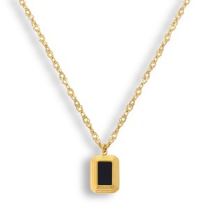 EVRY JEWELS WATERPROOF Gold or Silver Plated Eden Necklace - 1 of 4