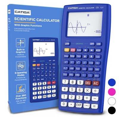 CATIGA Scientific Graphing Calculator, 360 Functions, Large Display, Graphing & Advanced Math for Students and Beginners