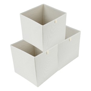 REGALWOVEN Fabric Collapsible Lightweight Open Storage Bins 13*13*13in 3 Pcs - 1 of 4