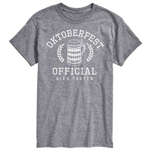 Men's - Instant Message - Oktoberfest Official Bier Taster Short Sleeve Graphic T-Shirt - 1 of 4