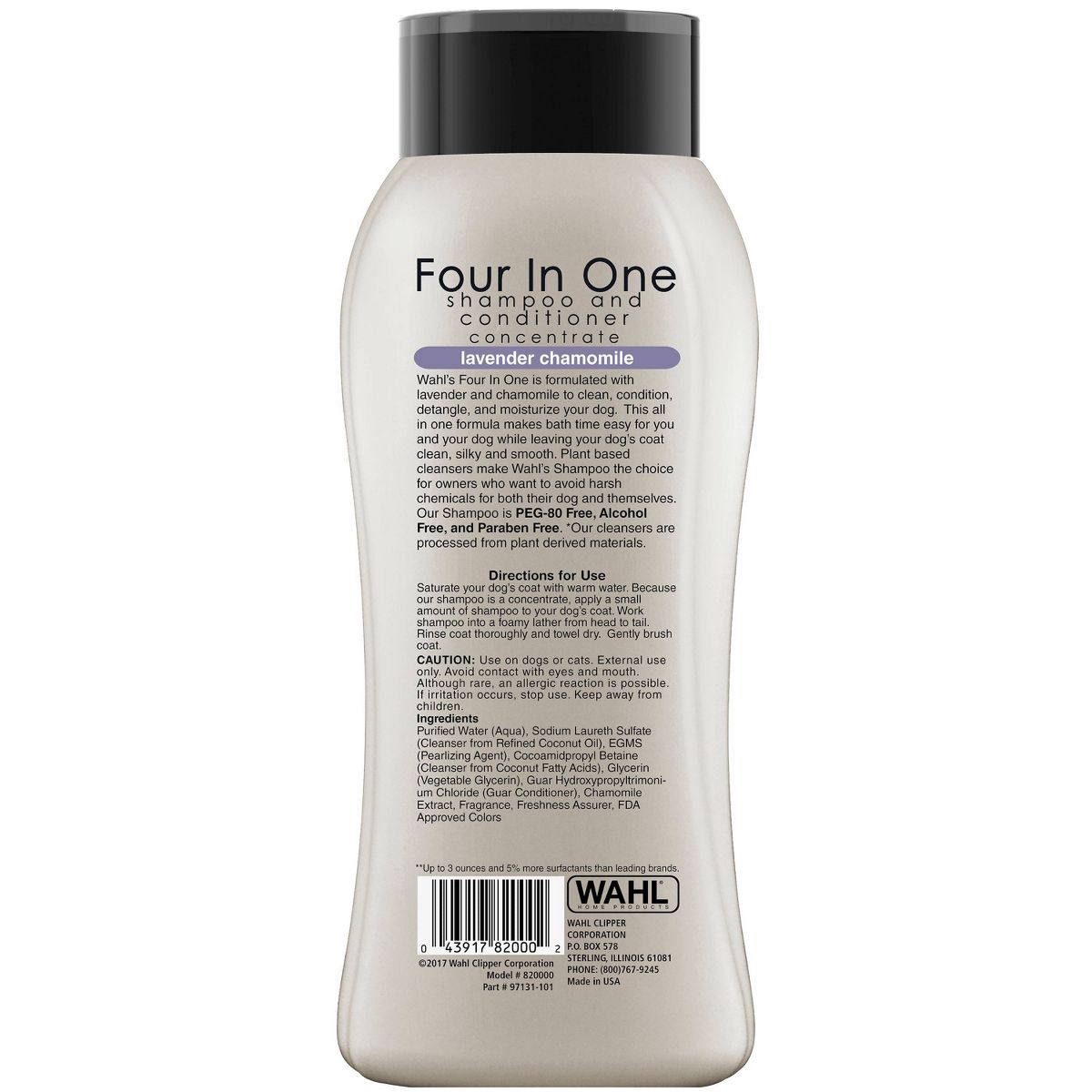 Wahl Four-In-One Fresh Scented Calming Formula Dog Shampoo and Conditioner - 24 fl oz - thumbnail 2