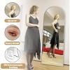 66"x25"  Full Length Mirror, Wall Mirrors Hanging or Leaning Arched-Top Full Body Mirror with Stand for Bedroom, Dressing Room, Silver - 3 of 4