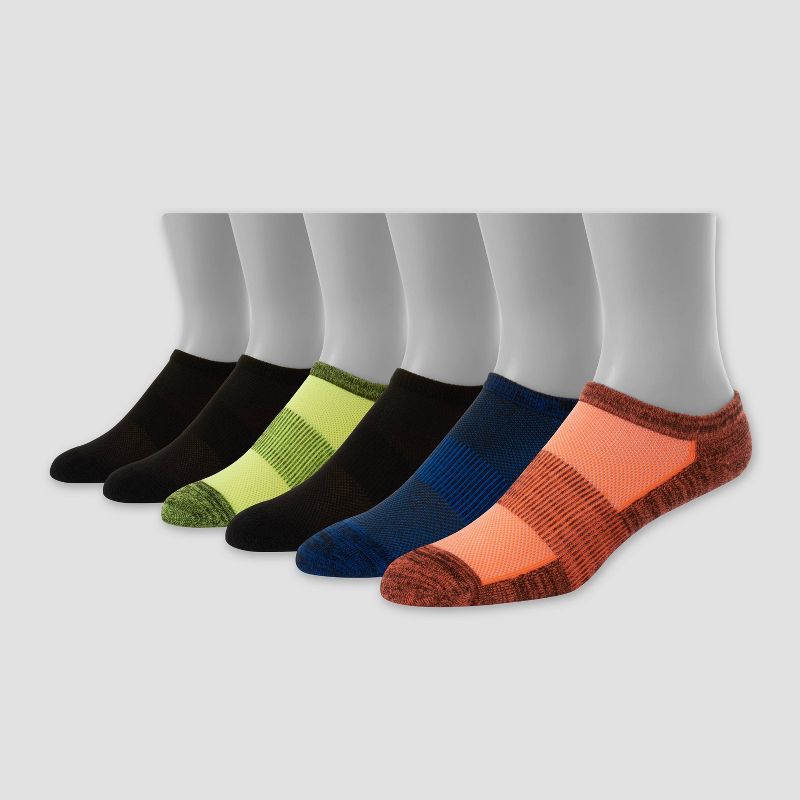 Hanes Premium Boys' 6pk No Show Socks - Colors May Vary, 3 of 5
