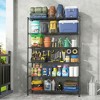 HOMDOX 48"W x 18"D x 82"H Wire Shelving Unit 3600LBS Capacity, 6-Tier Metal Storage Shelves with Wheels, Heavy Duty Adjustable Rack, Black - 2 of 4