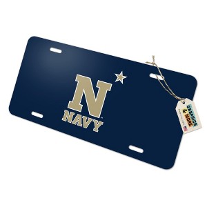 US Naval Academy Primary Logo Novelty Metal Vanity Tag License Plate - 1 of 4