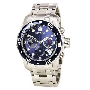 Invicta 0070 Men's Pro Diver Blue Dial Chronograph Stainless Steel Dive Watch - 1 of 4