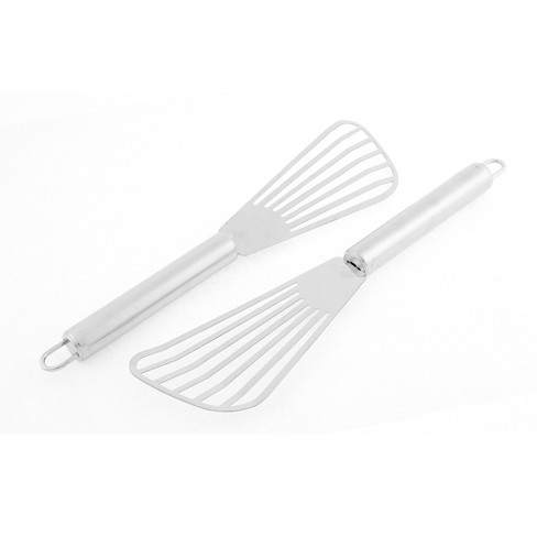 Unique Bargains Kitchen Stainless Steel Fish Slotted Pancake Spatulas And  Turners Silver Tone 2 Pcs : Target
