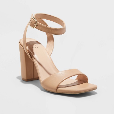 Womens tan sale heels