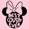 Girl's Minnie Mouse Best Cousin Ever Ears T-Shirt - image 2 of 4