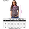 maternity dress Women's Maternity Floral  Puff Sleeve Tunic Blouse - 4 of 4