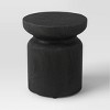 Wooden Stump Patio Accent Table Black - Threshold™ - 3 of 4