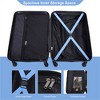 BEAFUP 3 Piece Luggage Sets ABS Lightweight Suitcase with Two Hooks, Spinner Wheels, TSA Lock, (20/24/28) - 4 of 4