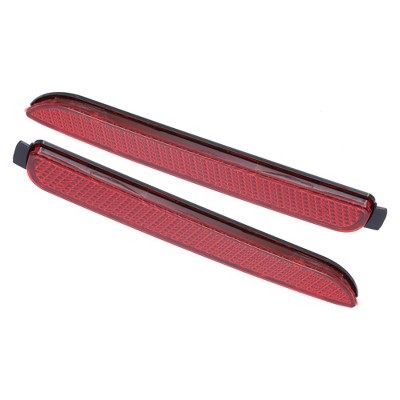 Unique Bargains Rear Left Right Bumper Reflector Light Cover for Toyota RAV4 2019-2021 for Lexus RC300 2016-2021 81920-08010 81910-08010 Red 1 Pair