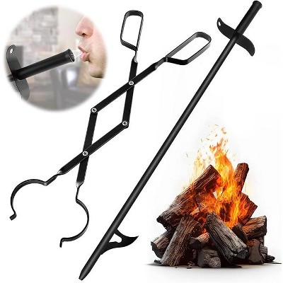 attop Fire Poker and Fire Tongs Set