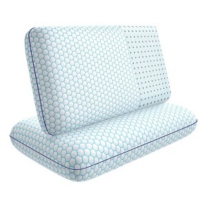 Itopfox Memory Foam Pillows for Side, Back & Stomach Sleepers, Set of 2 with Washable Cover & Breathable Mesh, Comfortable Bed Pillow for Sleeping - 1 of 4