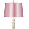 360 Lighting Colonnade 60"H Antique White Floor Lamp with Pale Pink Shade - 2 of 4