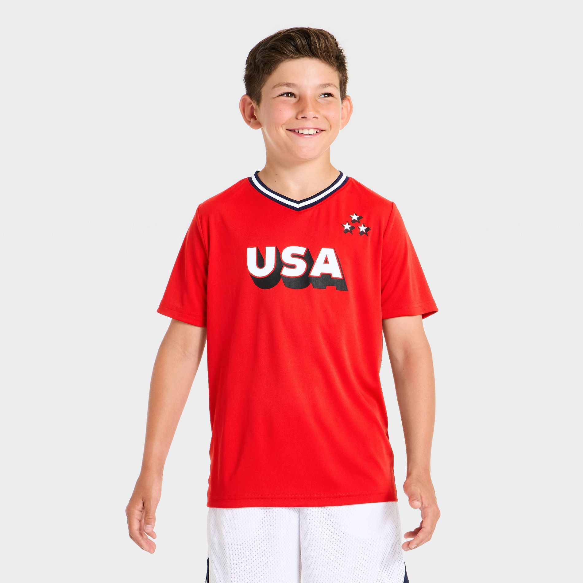 Boys' Short Sleeve Textured Golf Polo Shirt - All In Motion™