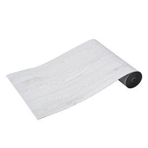 VEVOR Self Adhesive Vinyl Floor Tiles 390 x 23.6 inch, 1.5mm Thick Peel & Stick, Light Gray Wood Grain DIY Flooring for Kitchen, Dining Room - 1 of 4