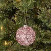 Sequined Ball Christmas Tree Ornament Pink - Wondershop™ - image 2 of 2