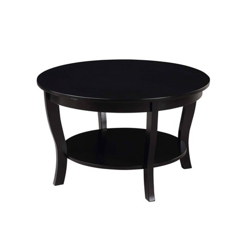 Target black deals round coffee table